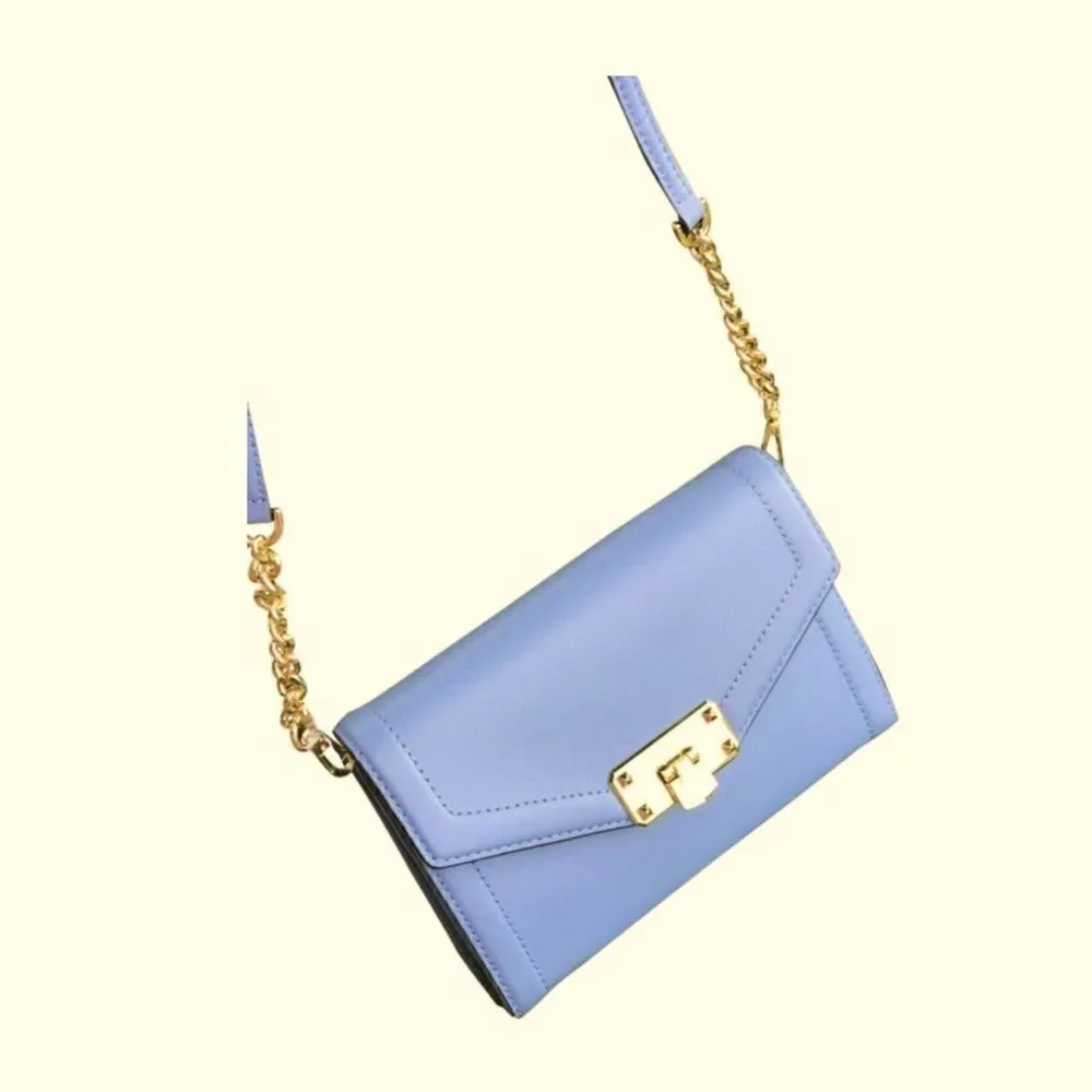 🌟70% OFF🌟NEW🌟 Michael Kors Kinsley Medium Flap Shoulder Bag French Blue